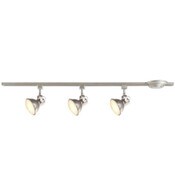Wholesale - 44" 3-LIGHT BRUSHED STEEL FINISH LINEAR TRACK SECTION C/P 1, UPC: 899089002315